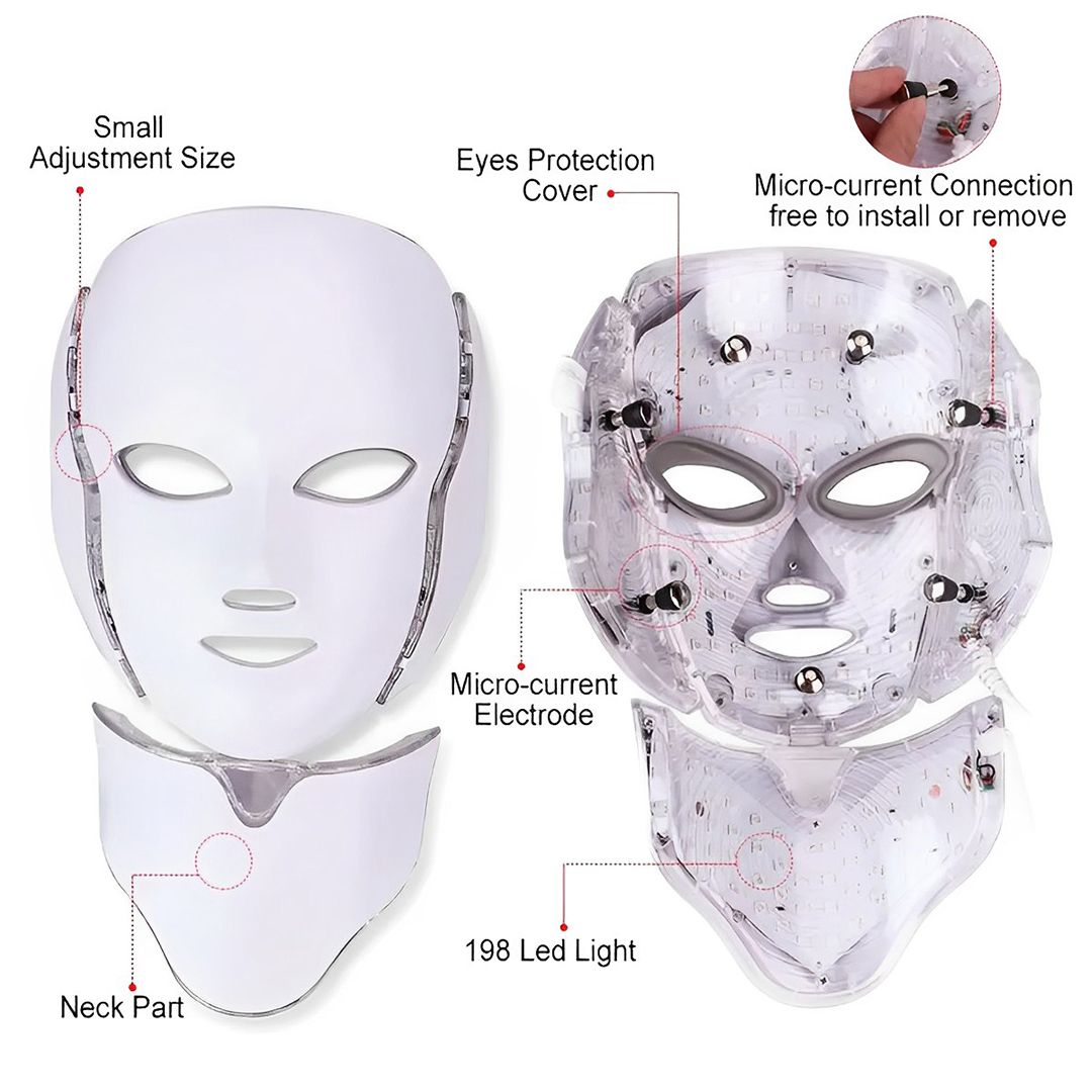 Erth skin london 7 Farben Gesichts + Hals LED Maske