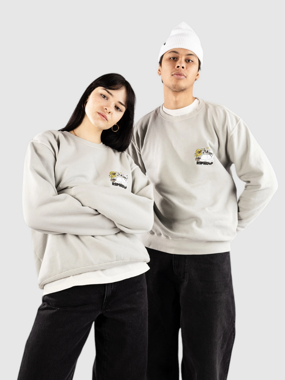 RIPNDIP No Music No Life Sweater gray