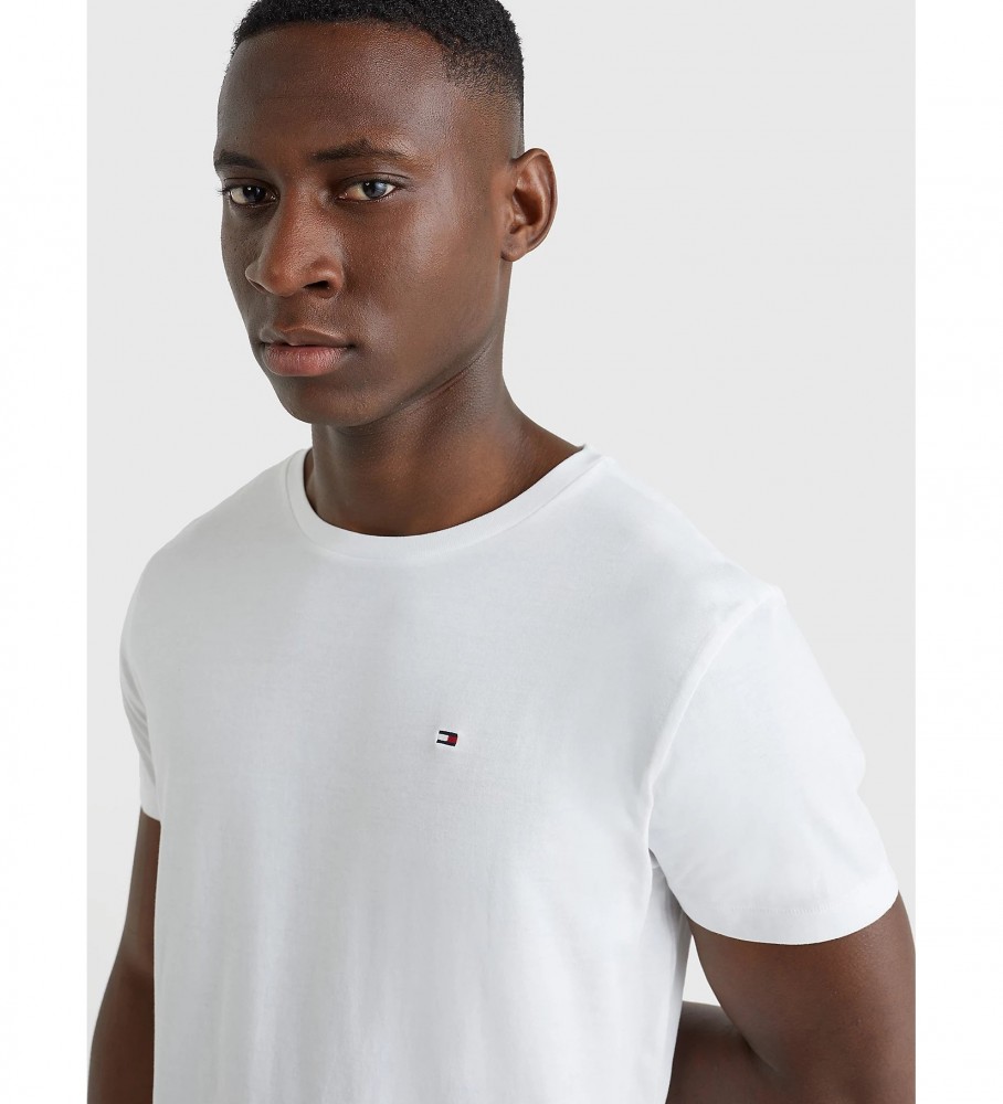 Camiseta Tommy Hilfiger branca de algodão orgânico