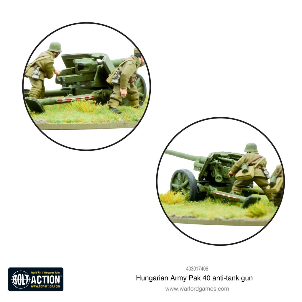 Bolt Action - Hungarian Army Pak 40 anti-tank Gun