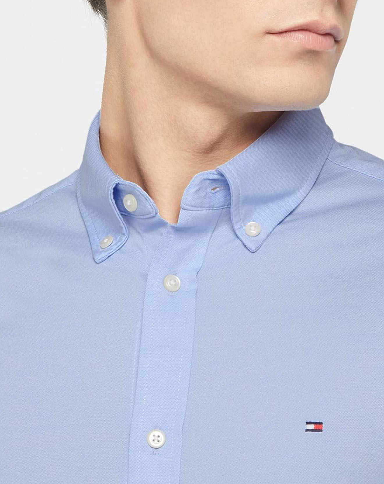 Tommy Hilfiger Chemise Slim 1985 Solid bleu ciel