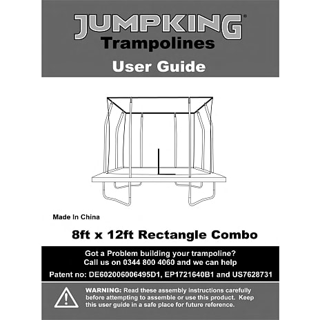 Jumpking Rektangulær 366 x 244 cm havetrampolin
