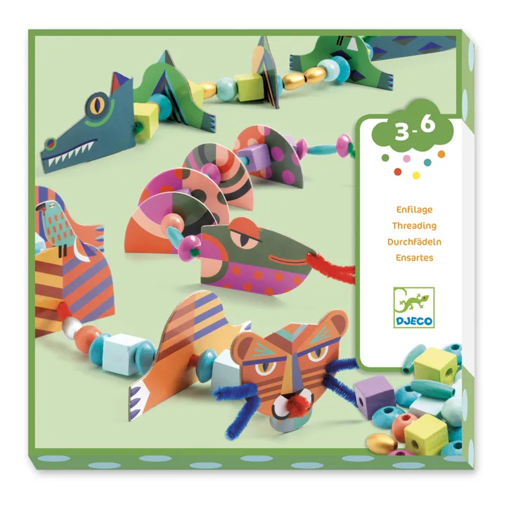 Djeco Atelier créatif enfilage Animaux