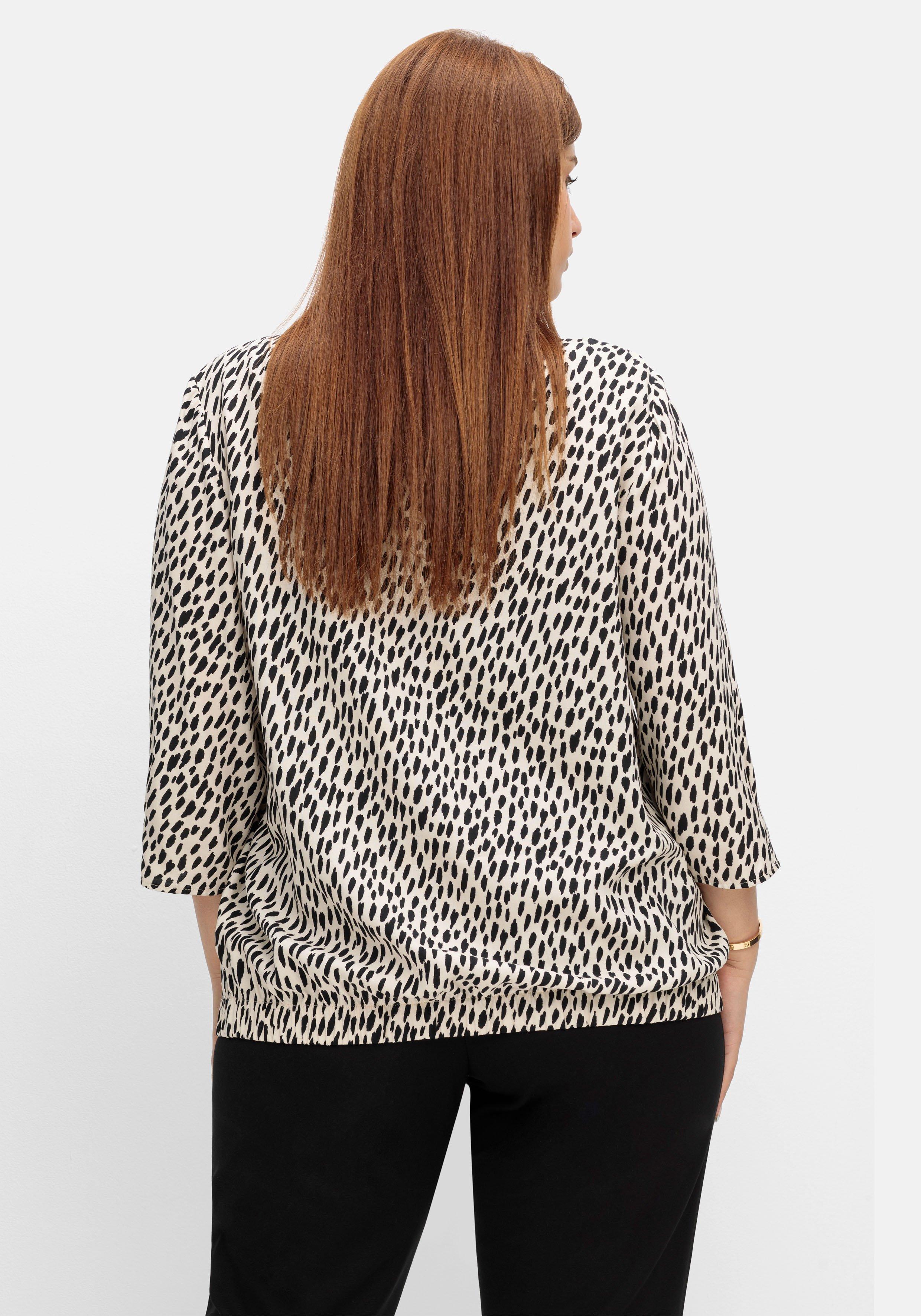 Tunika in Petite Passform, mit Animal-Alloverprint