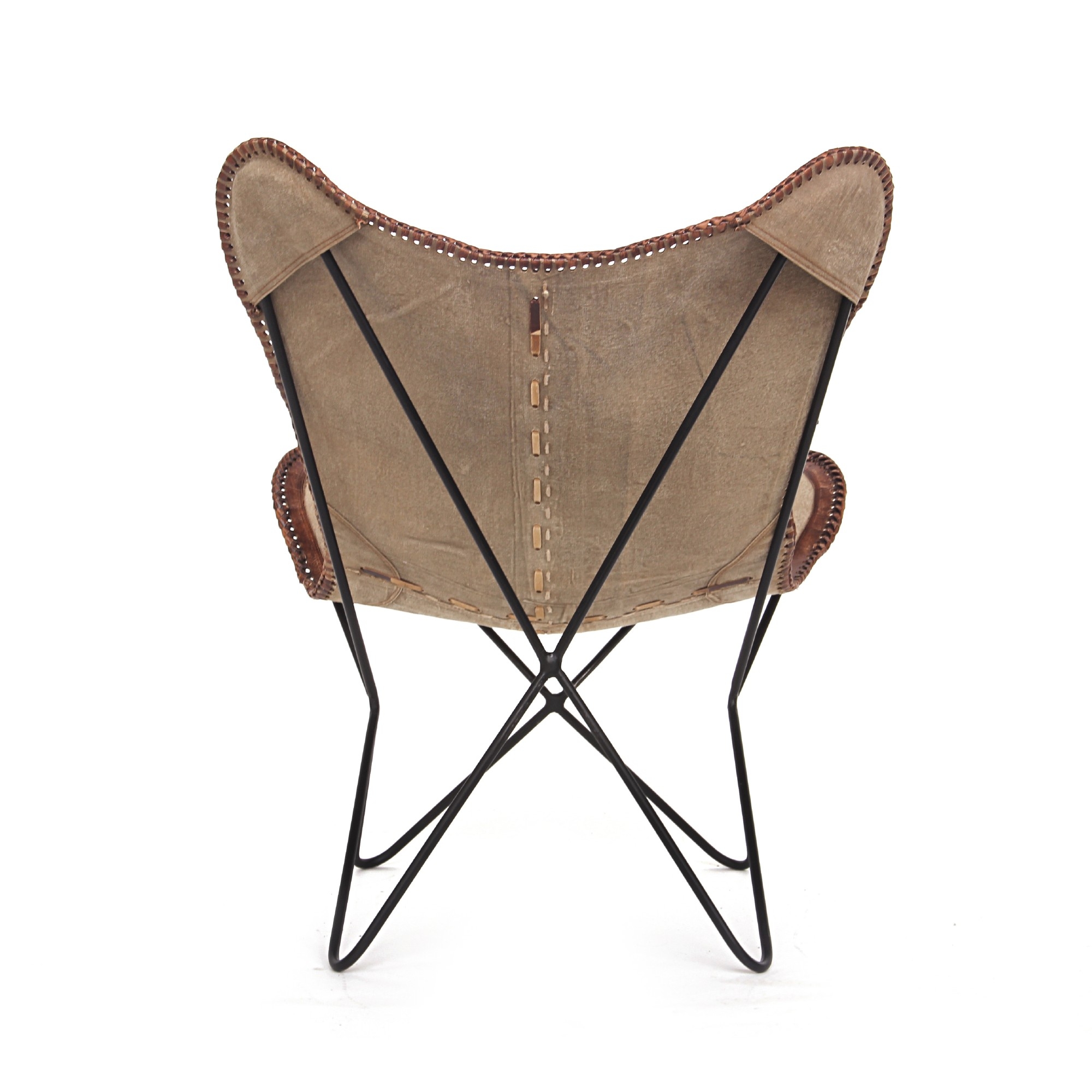 Lounger 'Gavin', beige, braun, T 69 cm, B 75 cm, H 90 cm von fischer's lagerhaus
