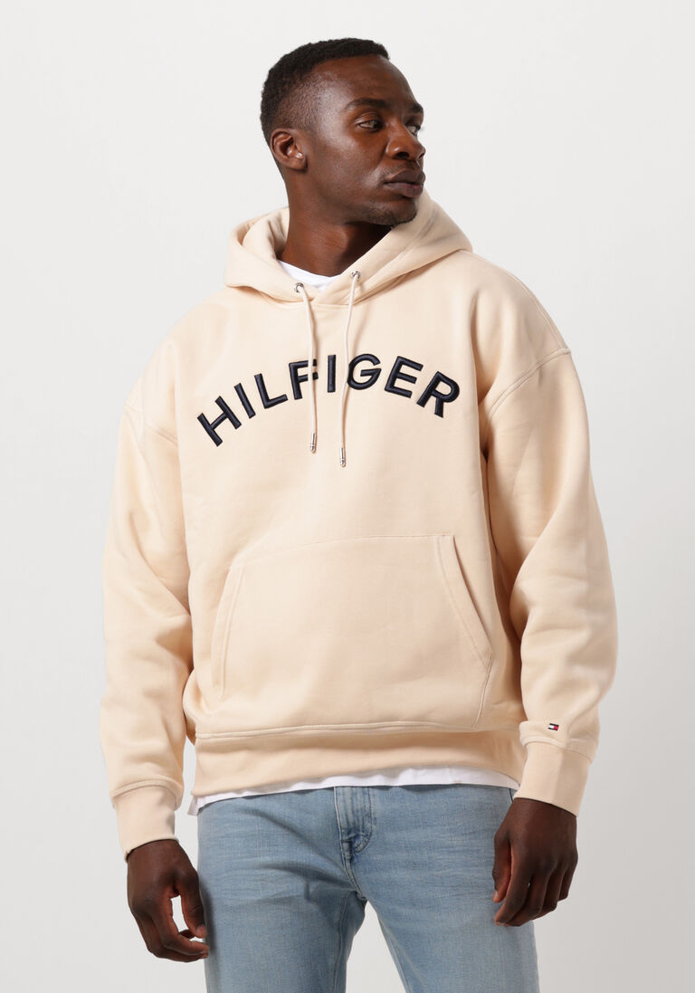 TOMMY HILFIGER beige tommy hilfiger sweater hilfiger arched hoody