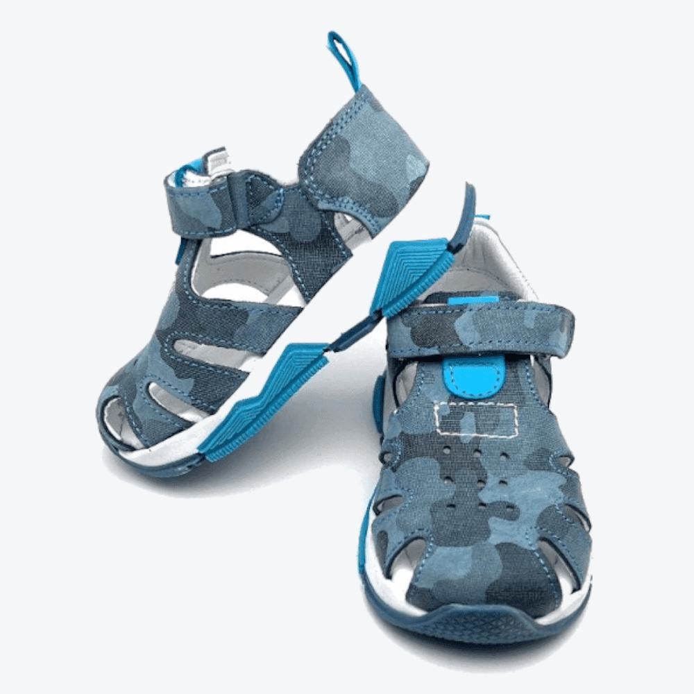 Small Foot Kindersandalen - Cezeri-36 - Kamuflaj/Blau