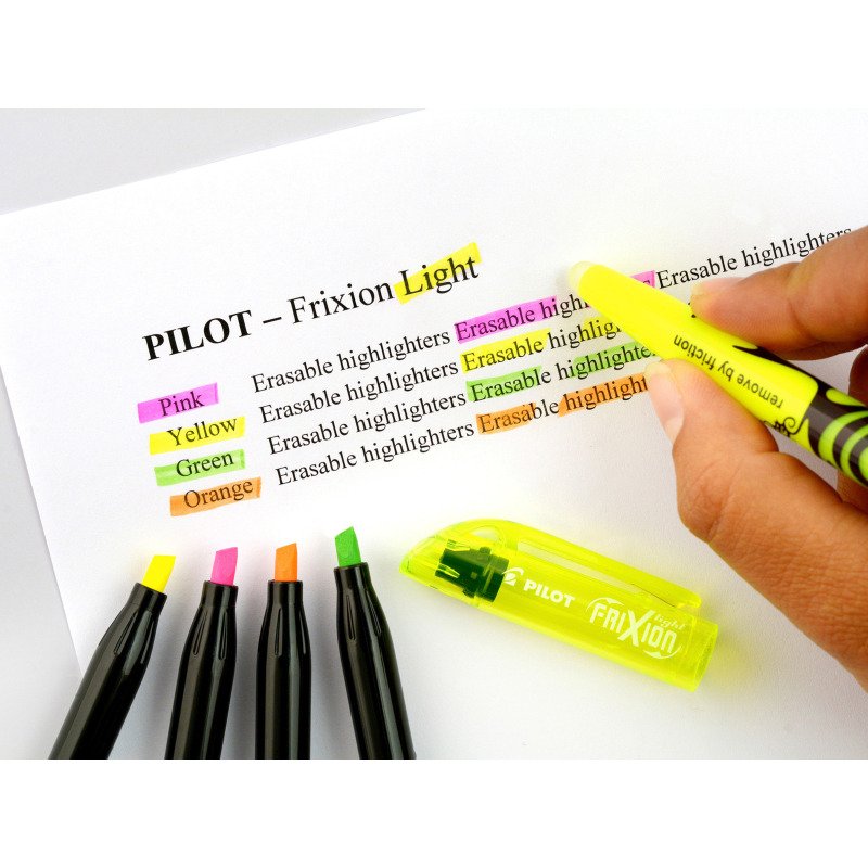 Surligneur effaçable Pilot Frixion Light effaçable - Set de 4