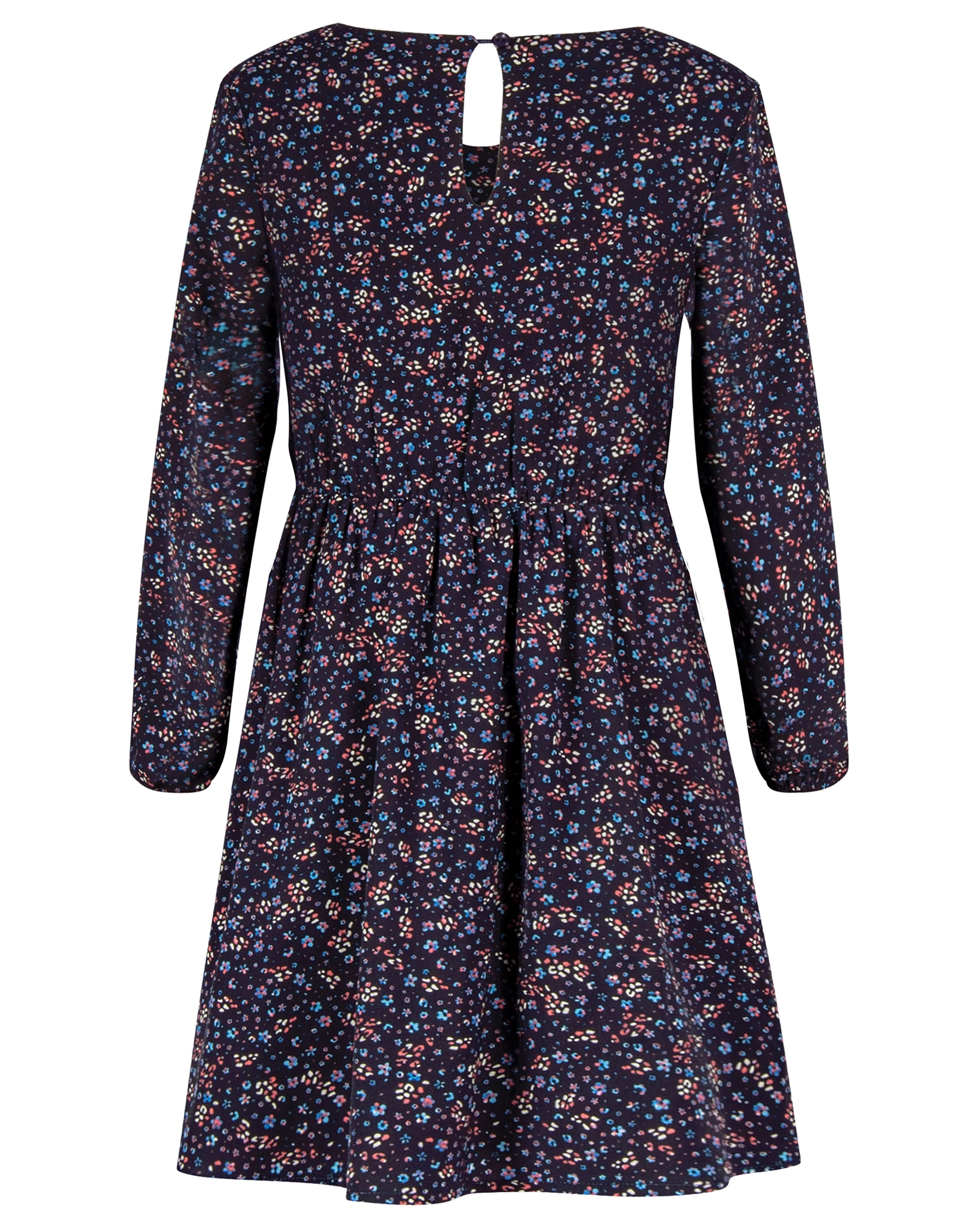 Langarmkleid STREUBLUMEN in navy