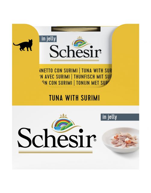 Schesir Kat Blik Gelei Vis 85 g - Kattenvoer