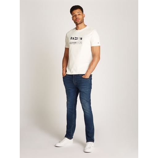 Tommy Hilfiger Flags T-shirt, Ivory Petal, XXL