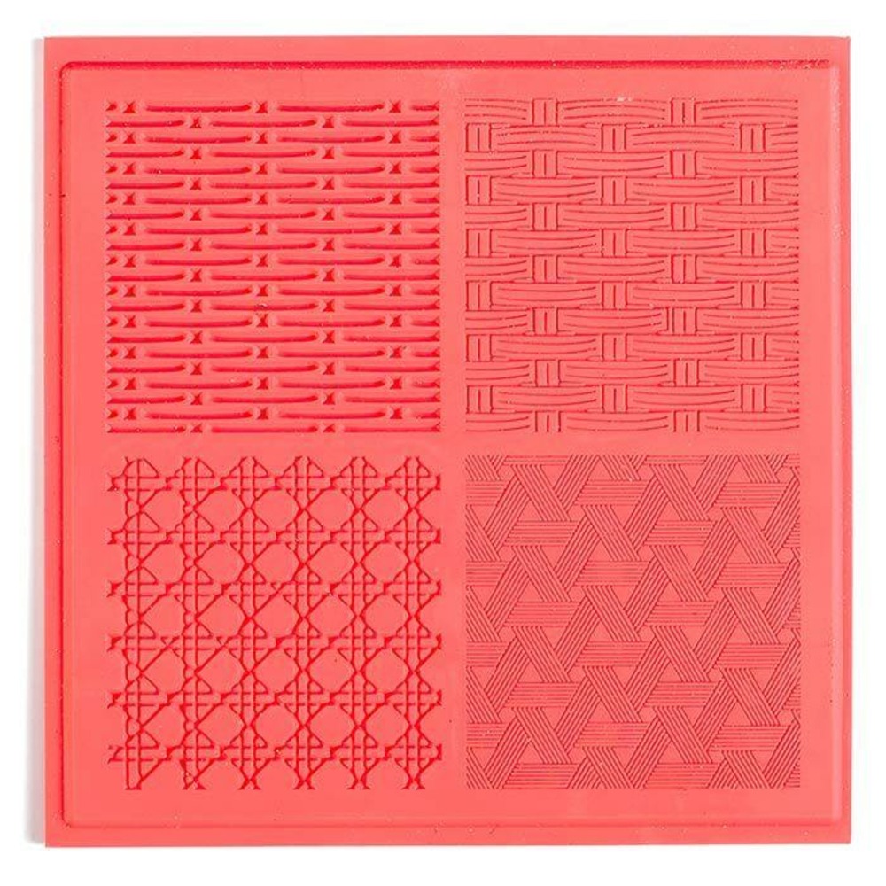 Tapis de texture pour pâte polymère - vannerie