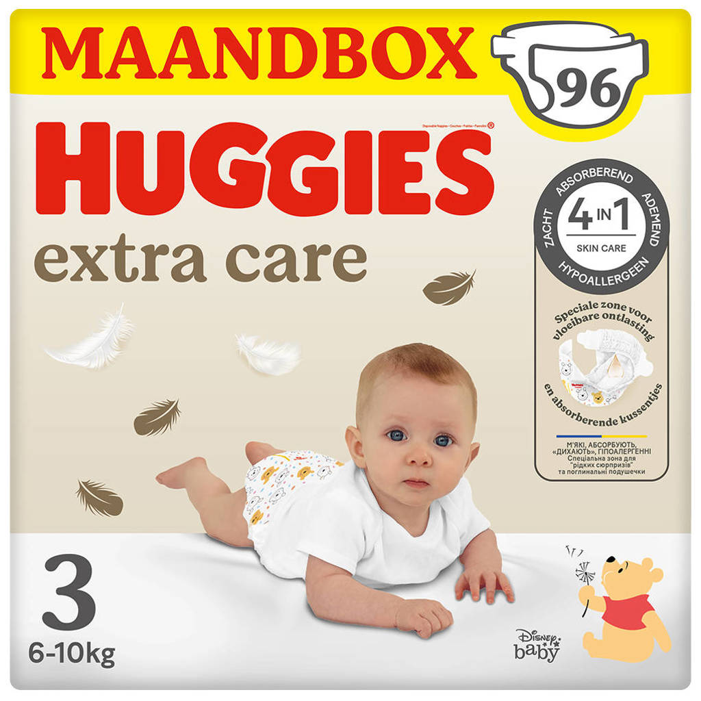 Zitten erg fijn en mooi designluiers - maat 3 (6 - 10 kg) - 96 stuks