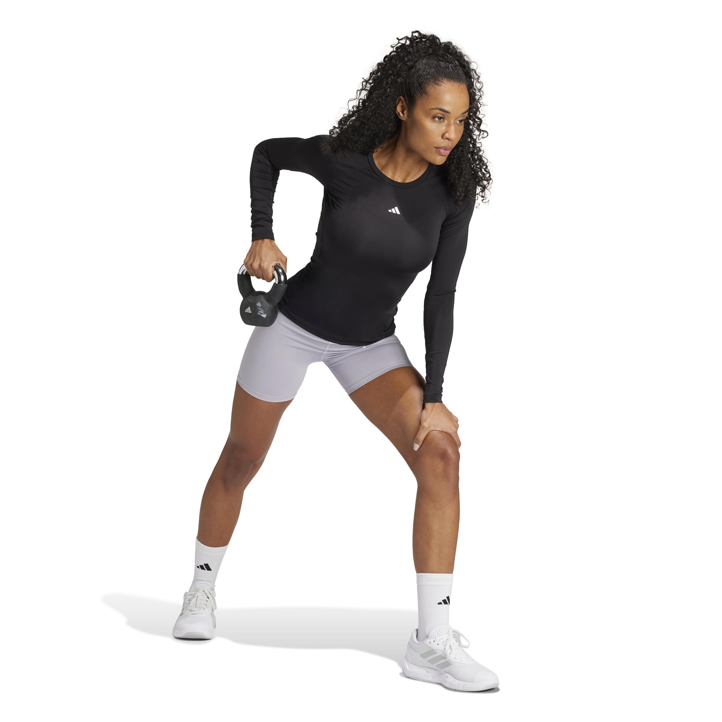 adidas Tech-Fit Haut Manches Longues Femmes - Noir