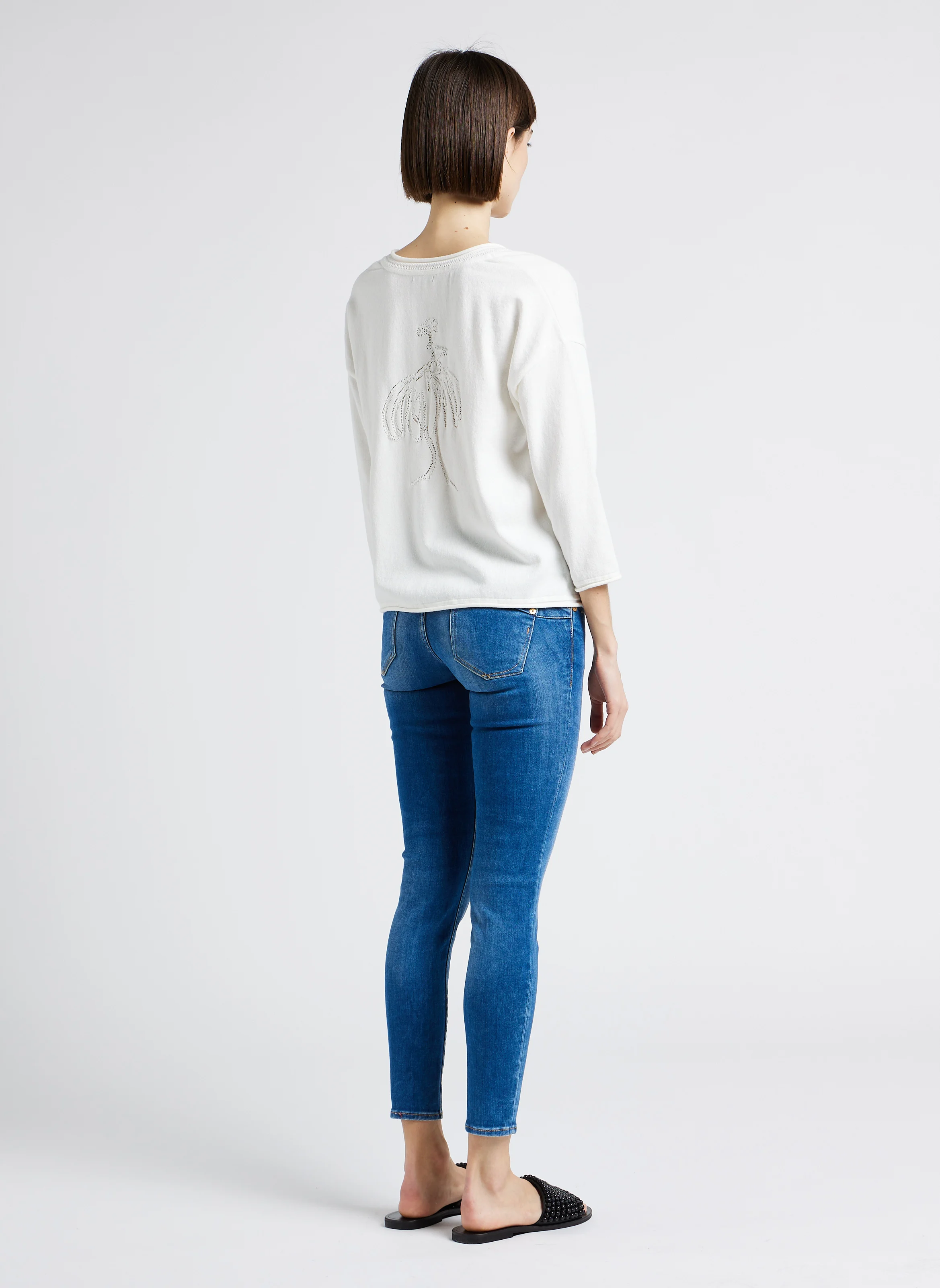 KAWI - Jean slim taille basse | Bleu