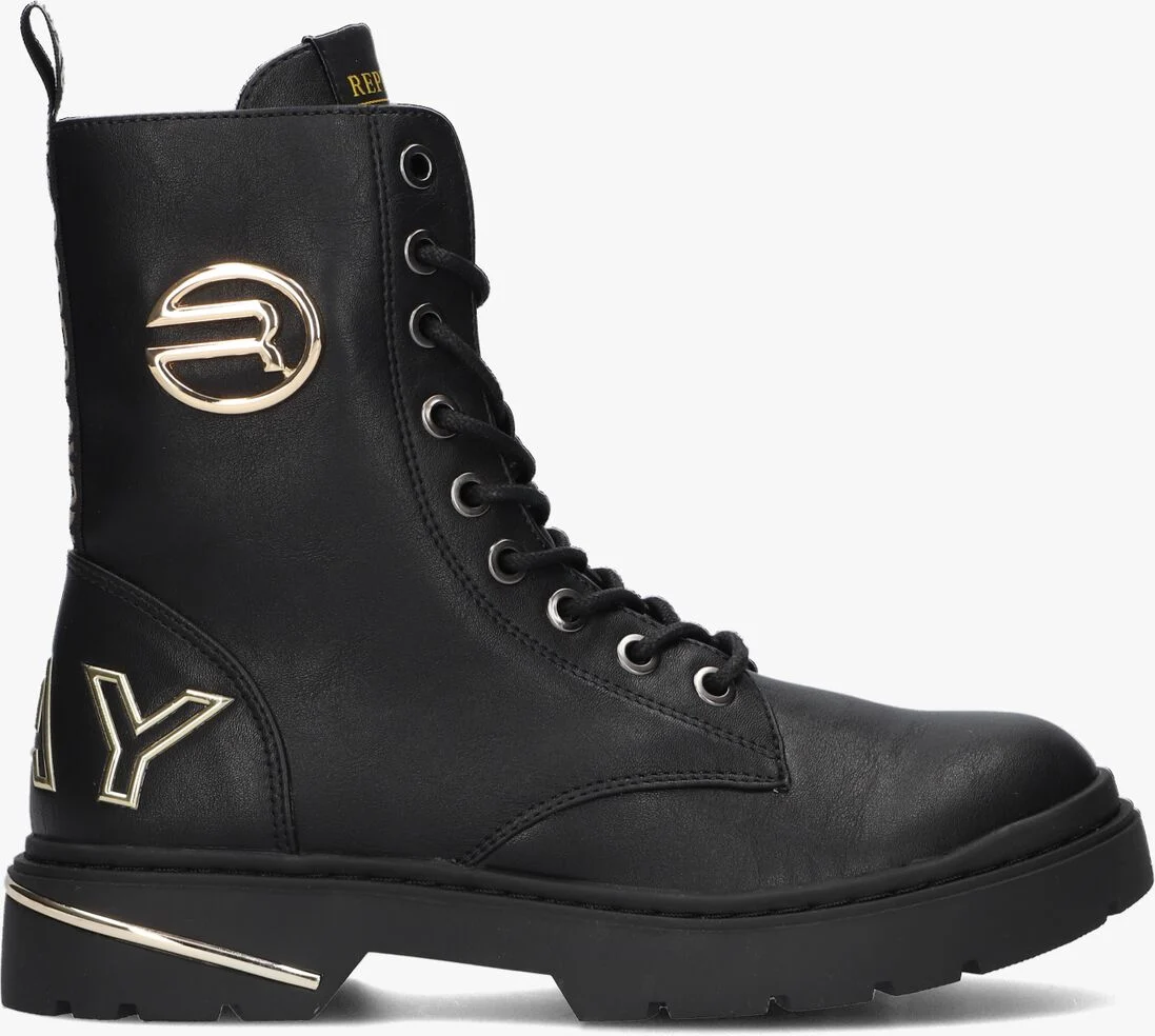 REPLAY zwarte replay veterboots joplin 8