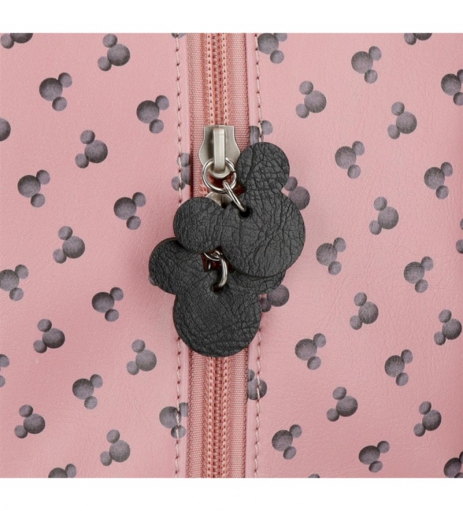 Mochila infantil Disney Mickey The Blogger - Rosa - 22x25x14cm -