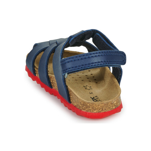 Geox - B SANDAL CHALKI BOY - Marine / Rouge