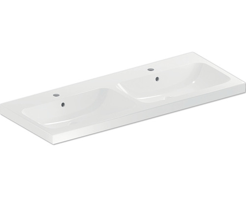 GEBERIT dubbele wastafel iCon Light 120 cm wit 501838001