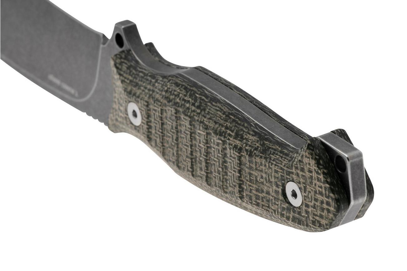 Viper Golia Evolution 4003ECB D2, Black Micarta, vaststaand mes