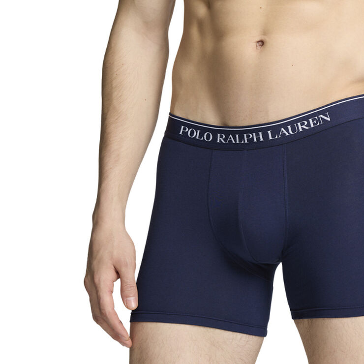 Polo Ralph Lauren Stretch Cotton Boxer Brief 3-Pack 3pk dmsn red/cr navy/rl red