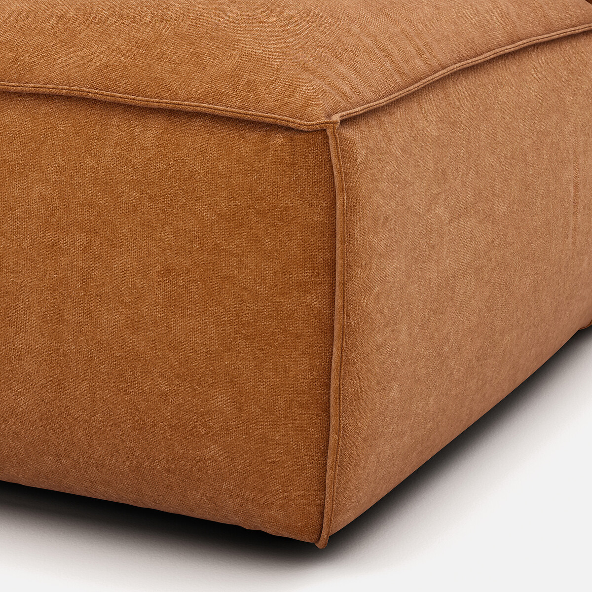 LA REDOUTE INTERIEURS<br>Sofá lounge esquerda, veludo texturizado, Seven