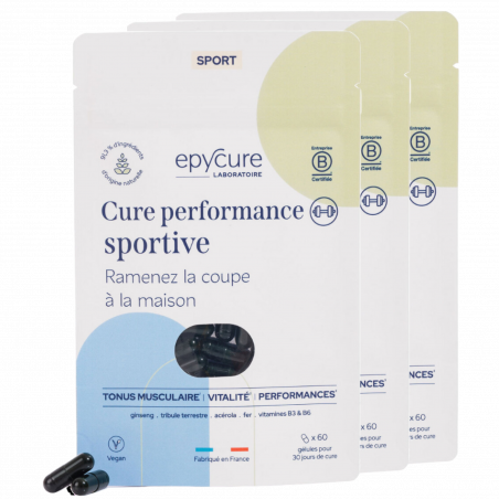 Epycure Laboratoire Cure performance sportive 3 mois