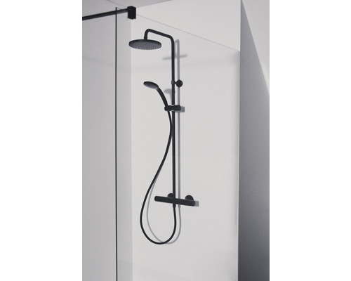 Douchekolom incl. thermostaat Ideal STANDARD Ceratherm zwart A7545XG
