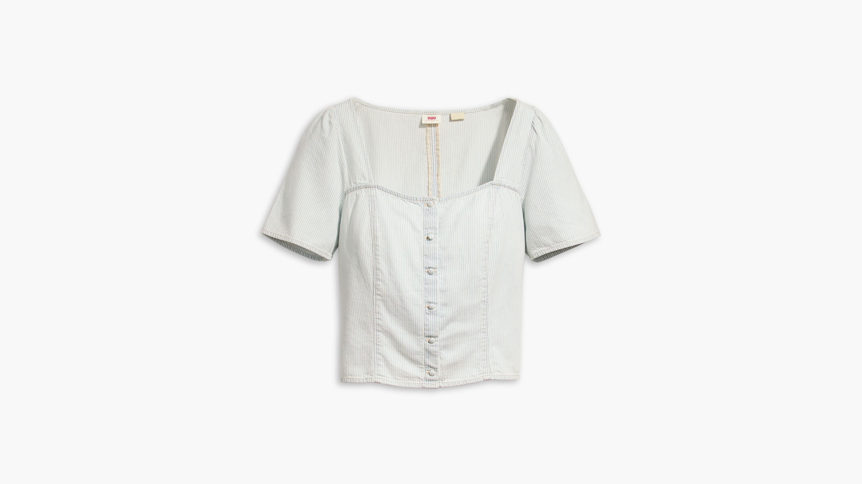 Blouse manche courte Pascale Lightweight - Smell Ya Later - Blanc