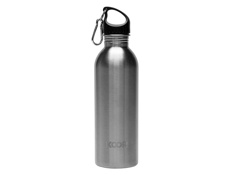 KOOR Trinkflasche Acciaio Hiking 1 L Einwandige Trinkflasche
