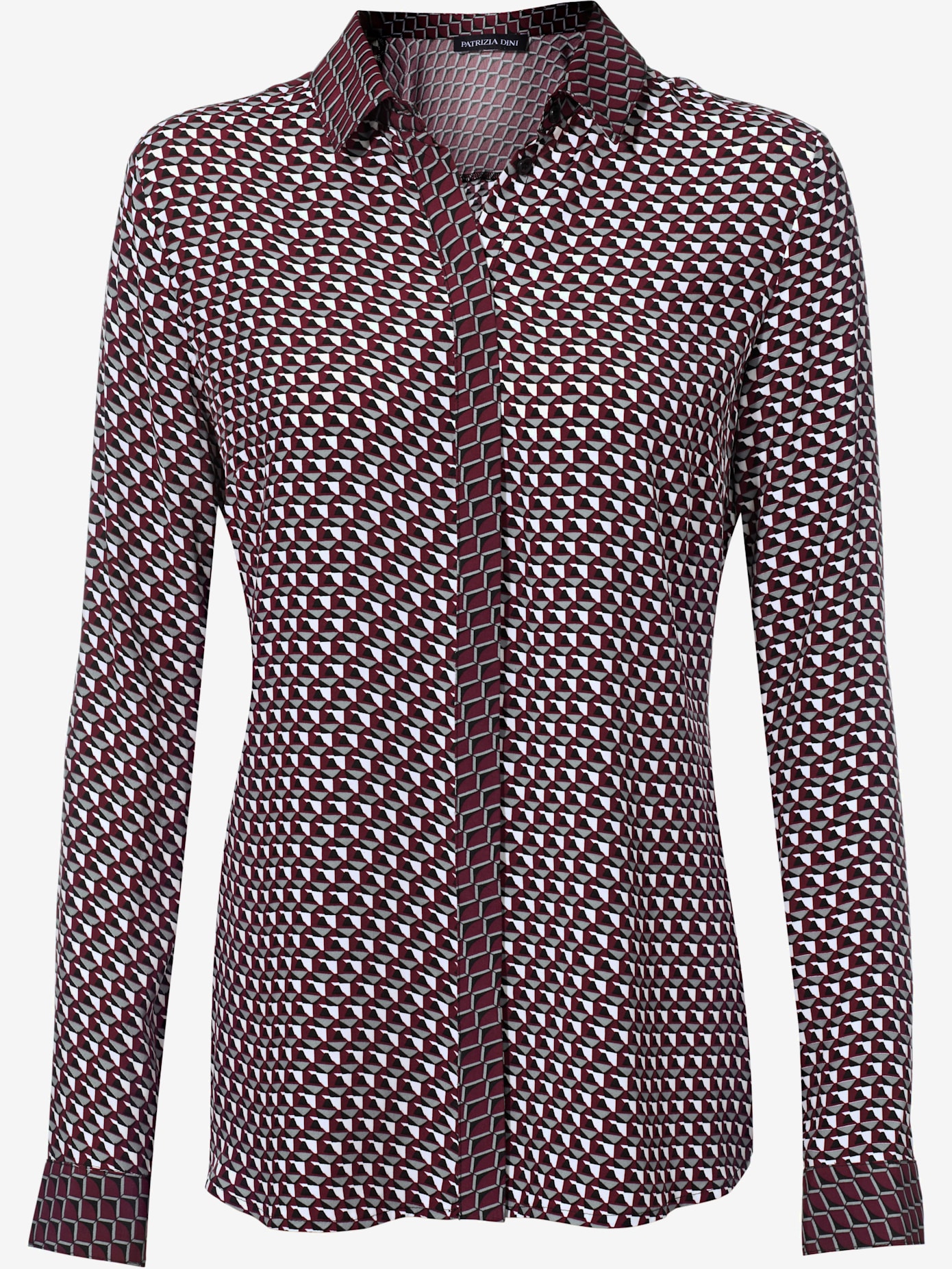 Chemisier look graphique, aspect patchwork