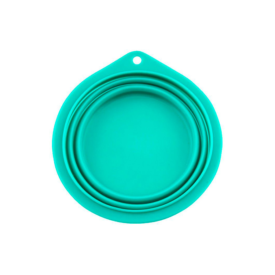 Bebedouro e comedouro dobrável de silicone para animais de estimação da Outech