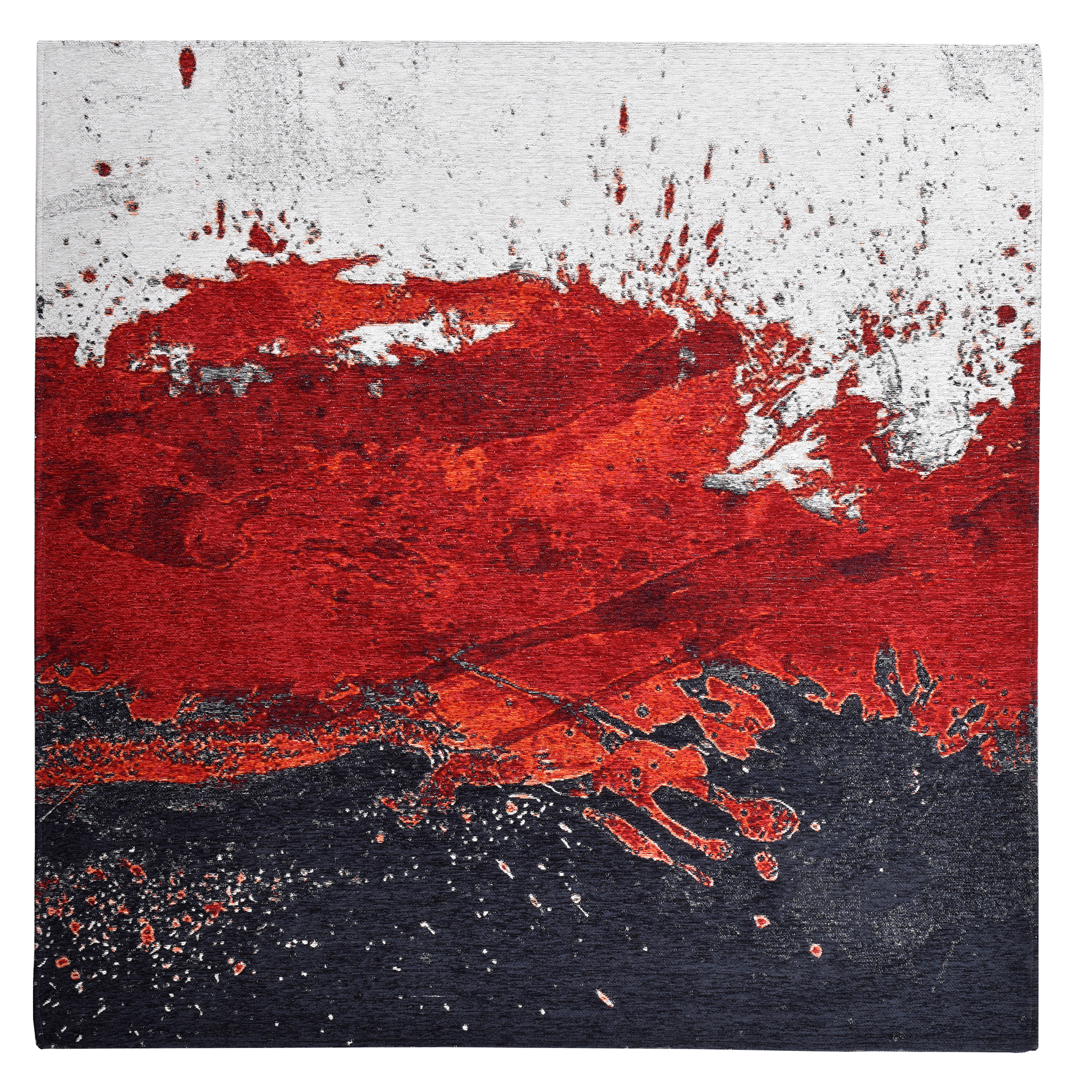 Teppich COSIMA - rot multi - 160x160 cm