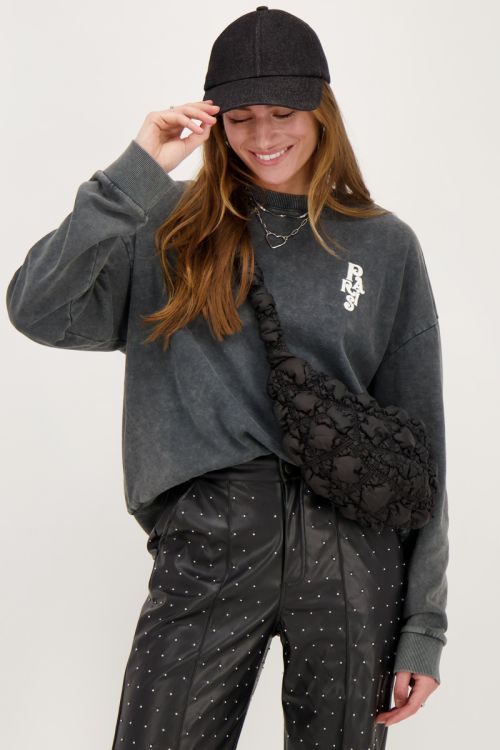 Grijze sweater la vie a Paris