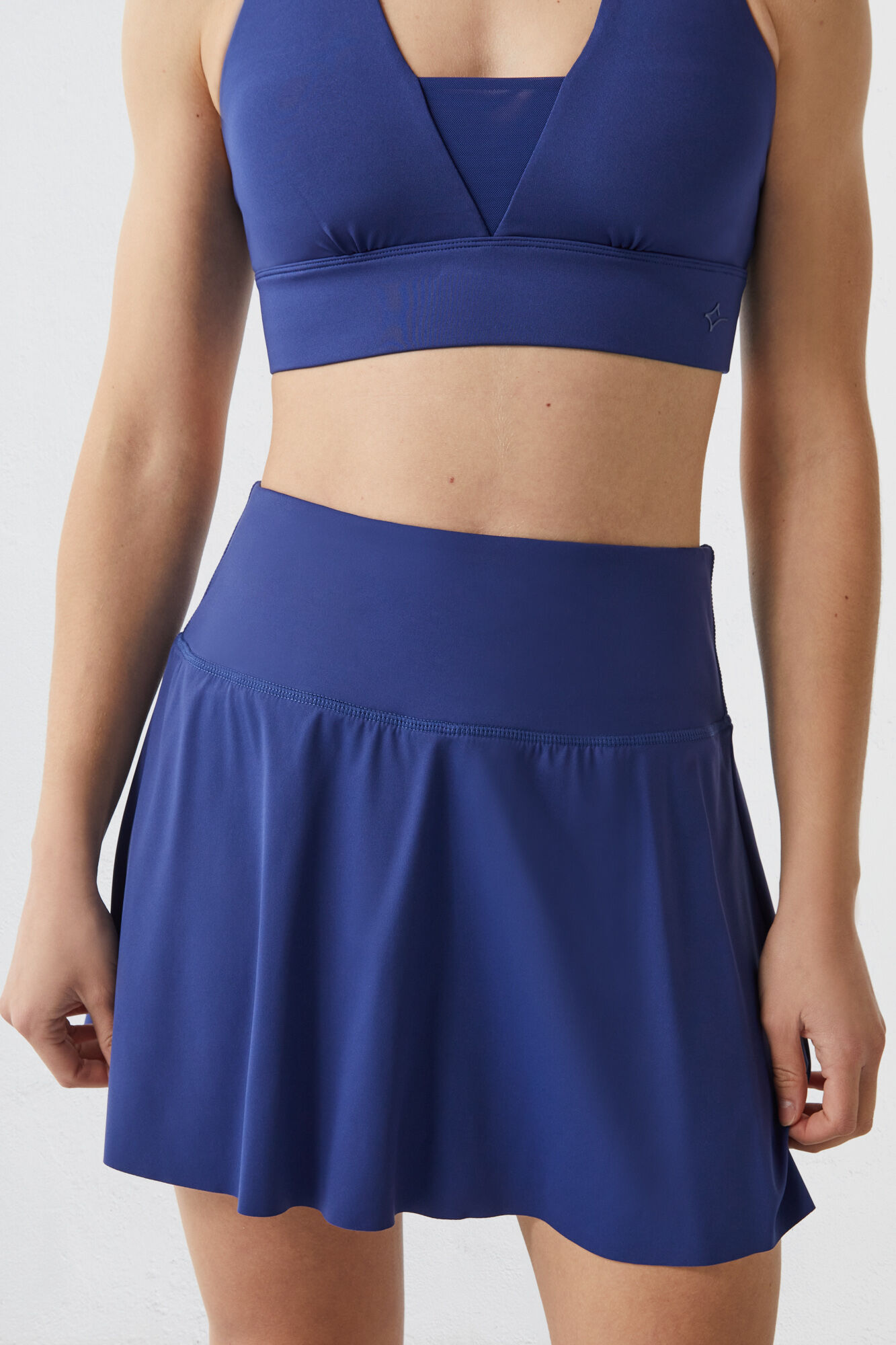 Falda malla interior azul - azul