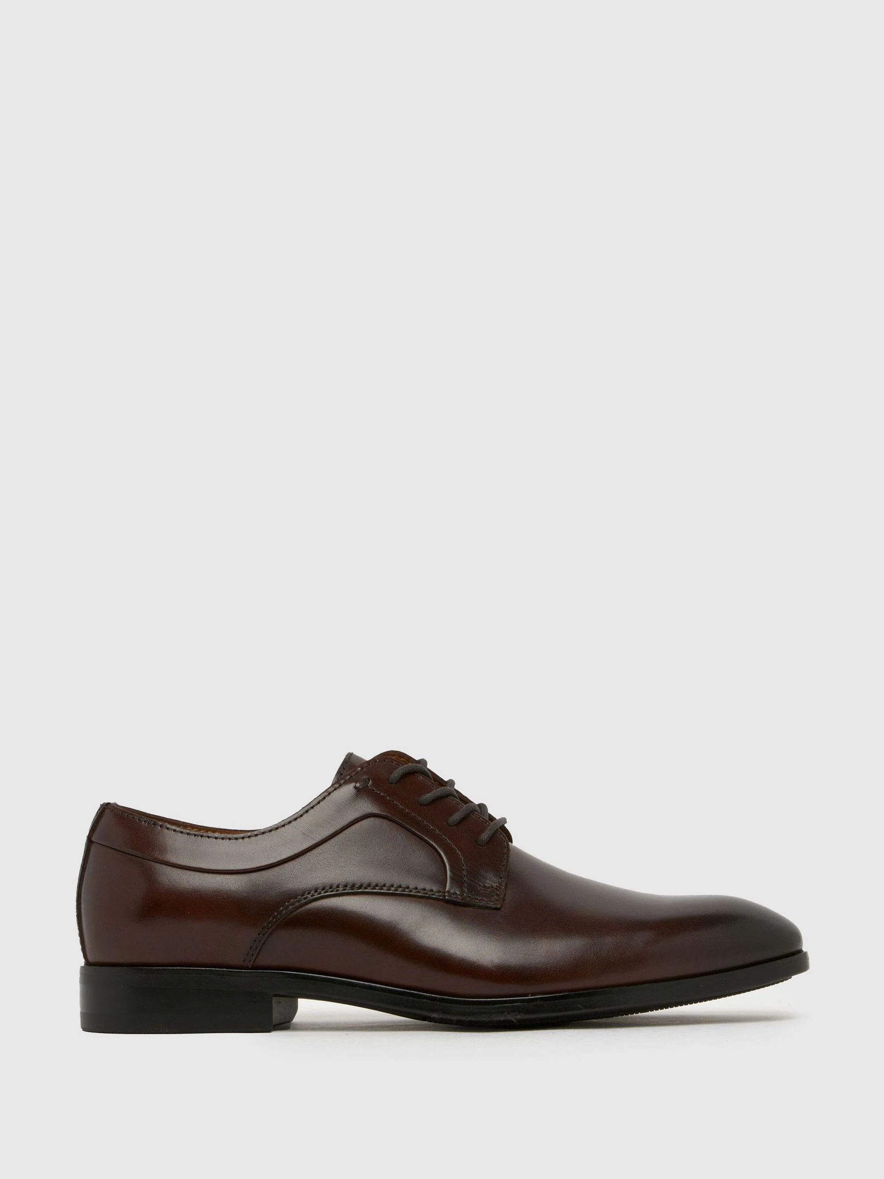 Schuh Rail Leather Derby Brown Shoes