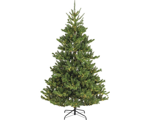 Everlands kunstkerstboom, verlicht, H 210 cm, groen