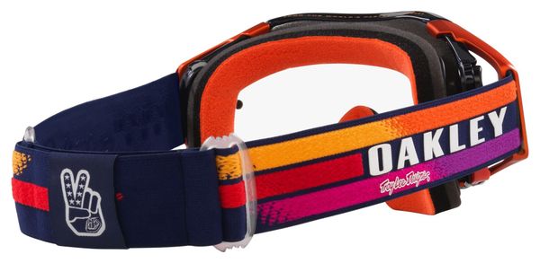Masque Oakley Airbrake MX x Troy Lee Designs Navy Sunrise / Clear / Ref : OO7046-G5
