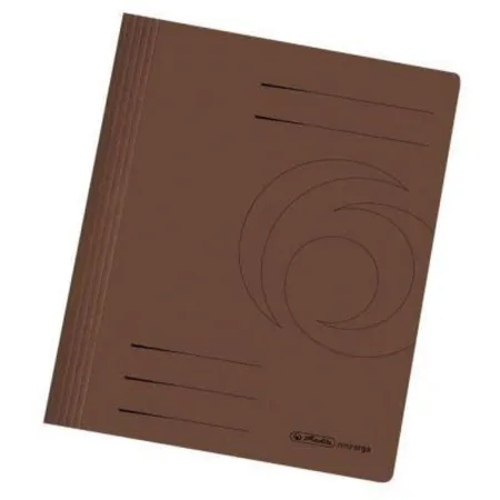 Herlitz Schnellhefter gefaltet, braun intensiv, A4