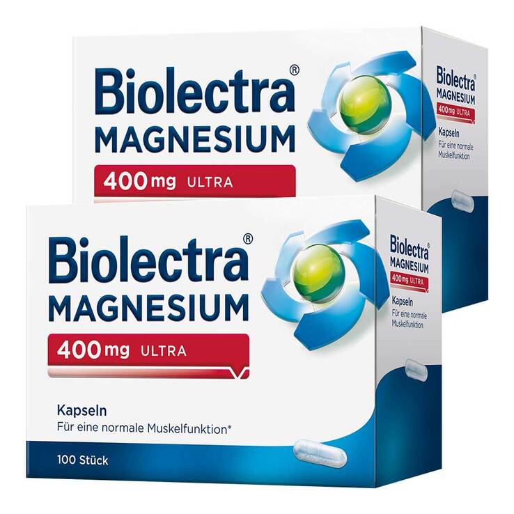 Biolectra Magnesium 400 mg ultra Kapseln, 2x100 St