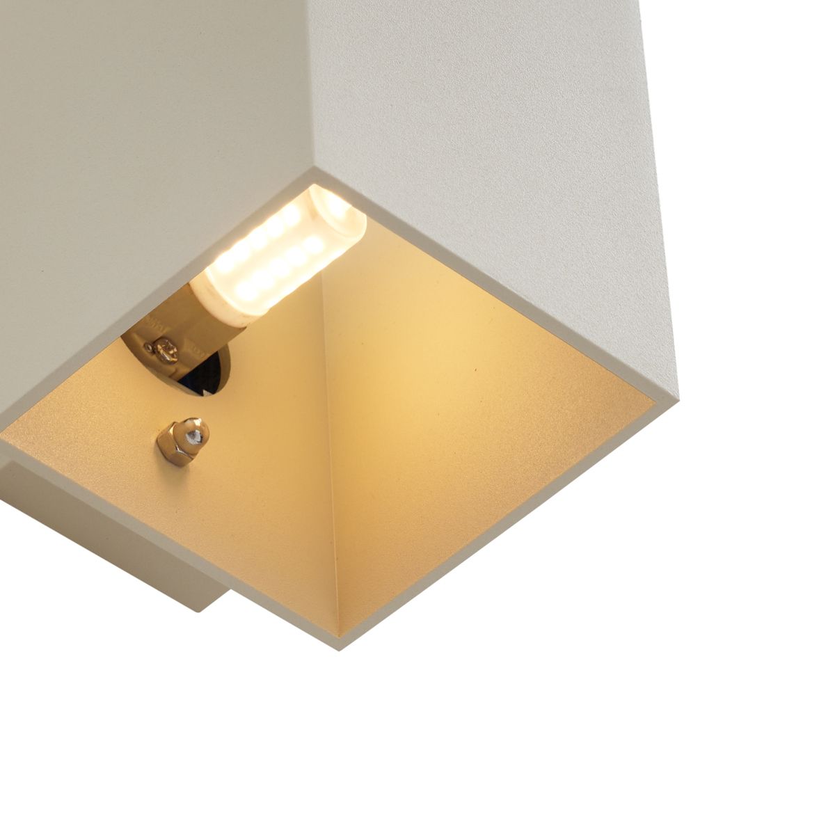 Moderne wandlamp beige G9 vierkant - Sola