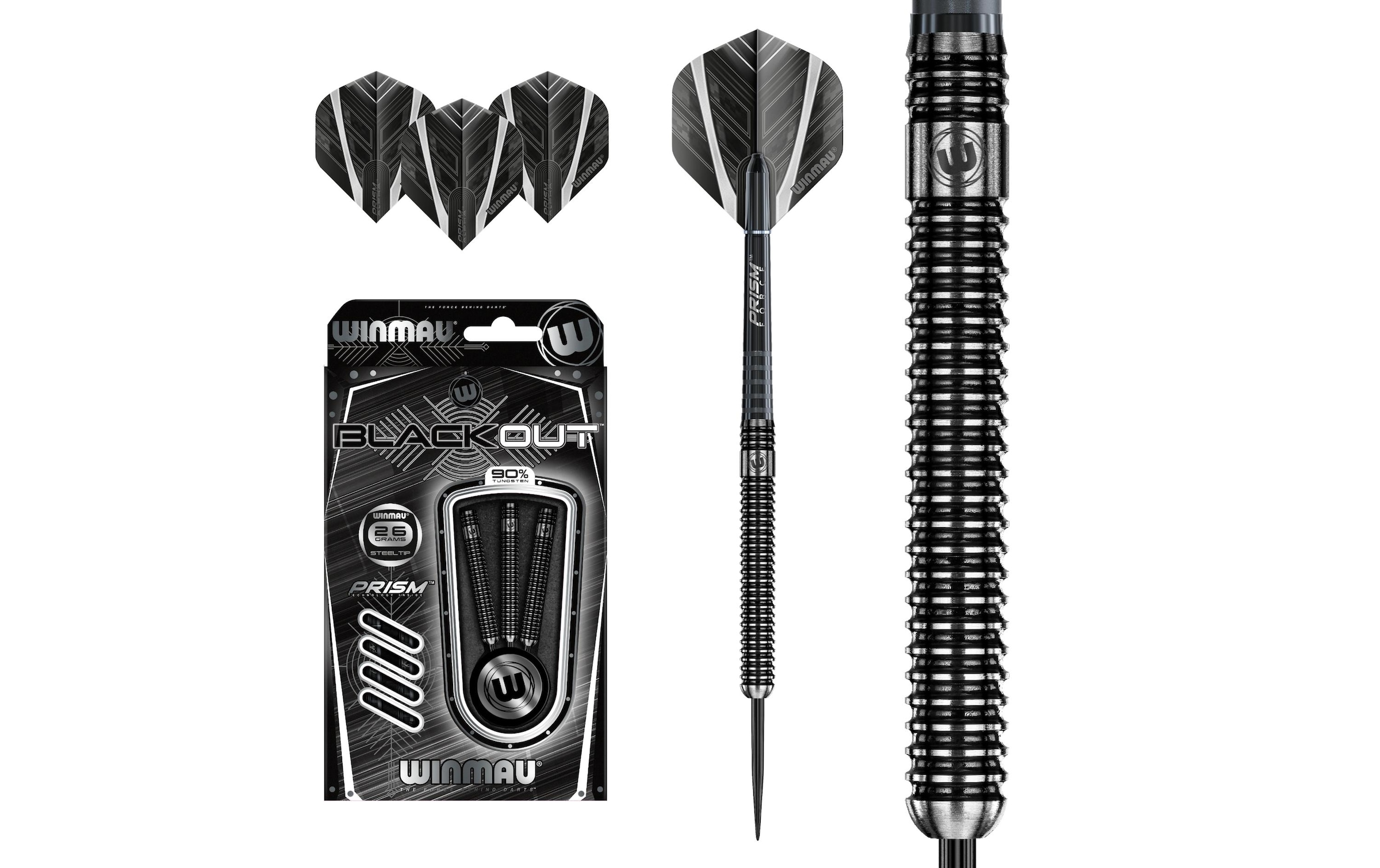 Winmau Dartpfeil »Steeldart Blackout 3 Stück«