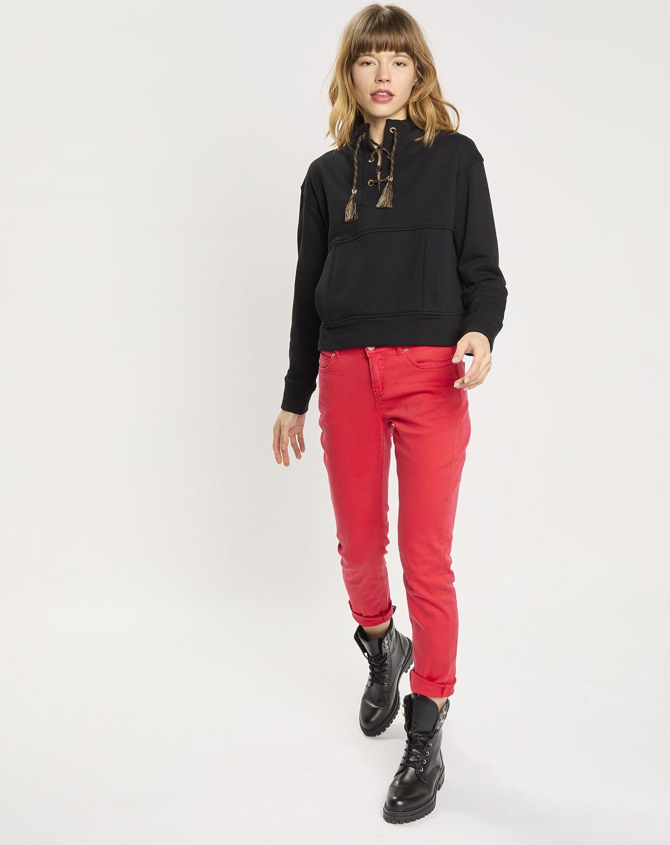 Scotch & Soda Jean ajusté rouge