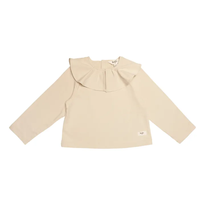 Baje Studio T-shirt Amity Col Volants | Sable