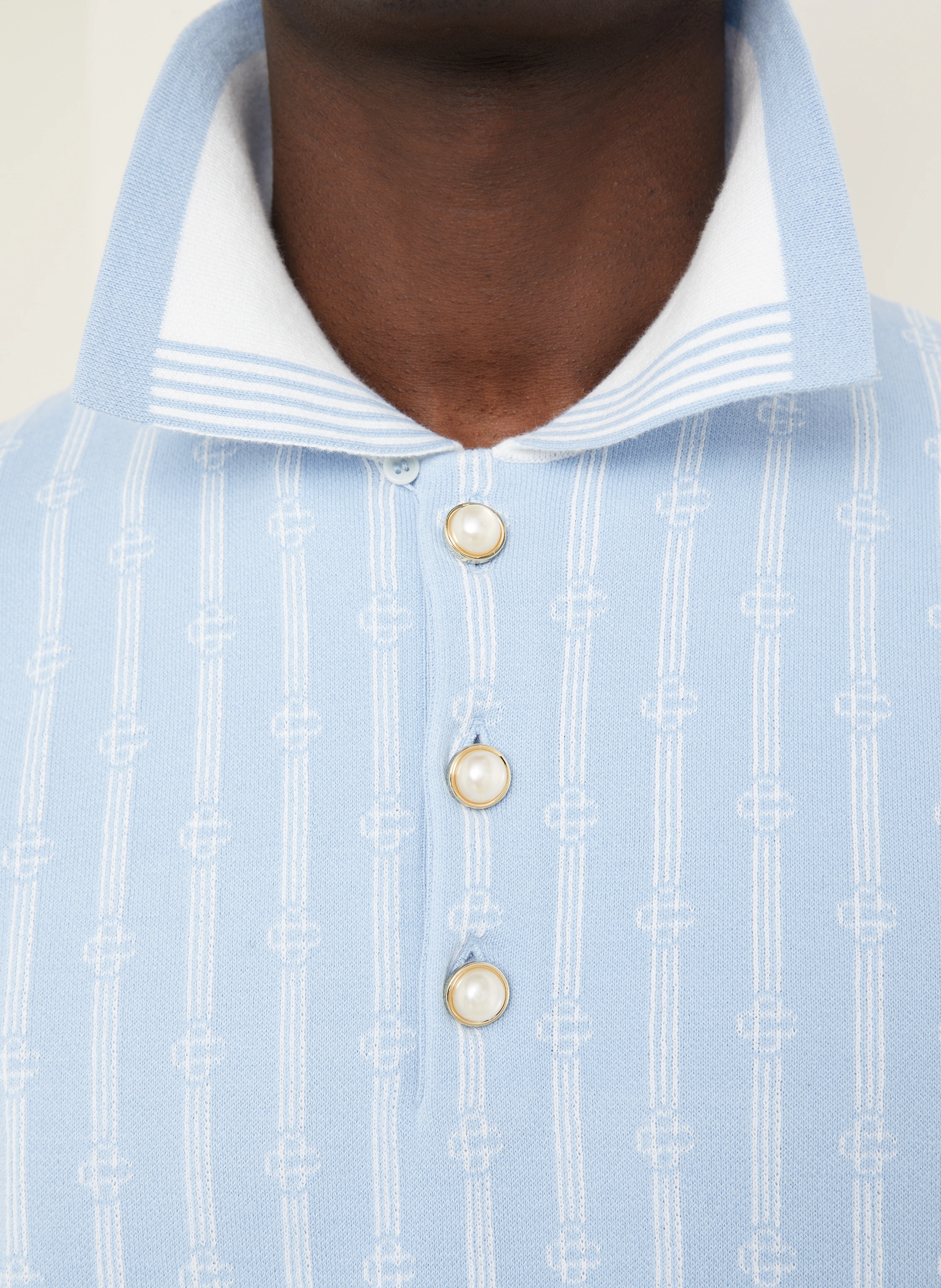 Casablanca Strick-Poloshirt