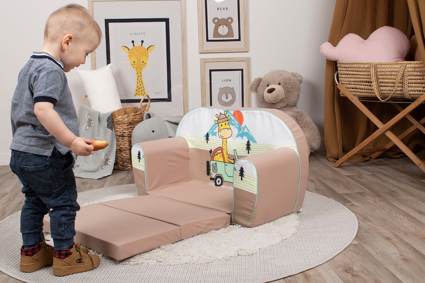 Knorrtoys® Sofa »Giraffe on Tour« für Kinder; Made in Europe
