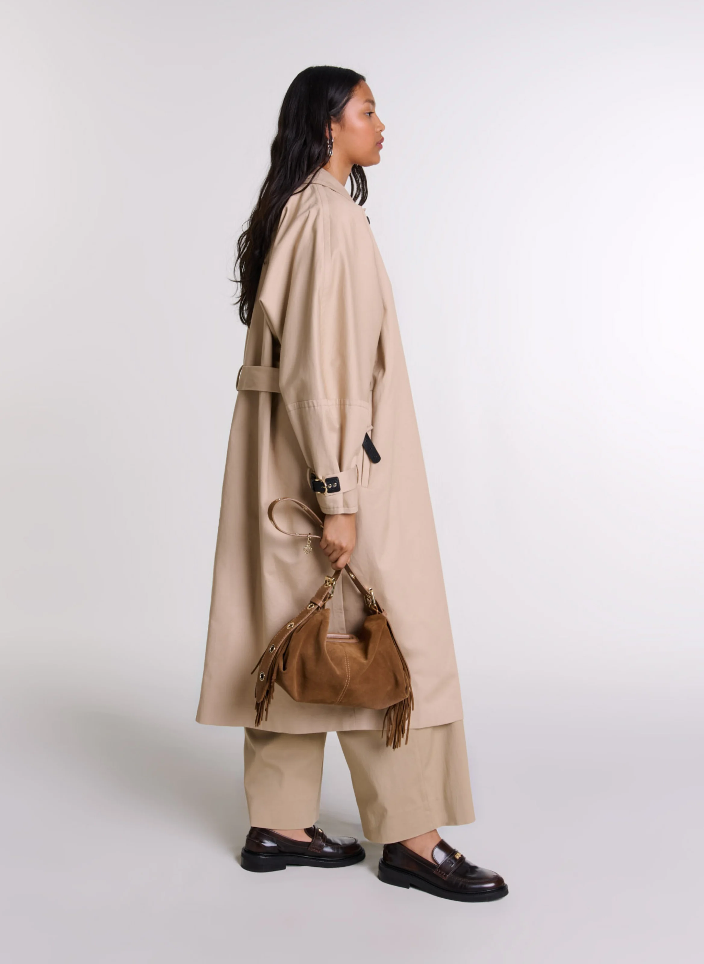 Trench oversize en coton | Beige