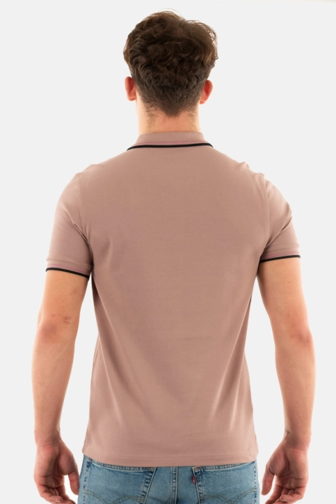 Polos fred perry mm3600 u89 dkpink/dustro/bk