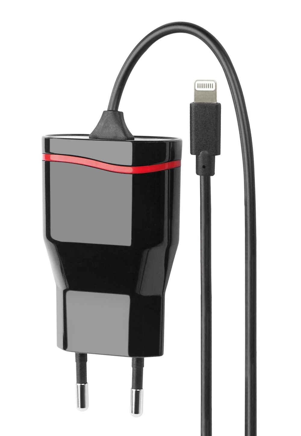 Fontastic Netzteil für Apple 5V /1A Schwarz / Rot
