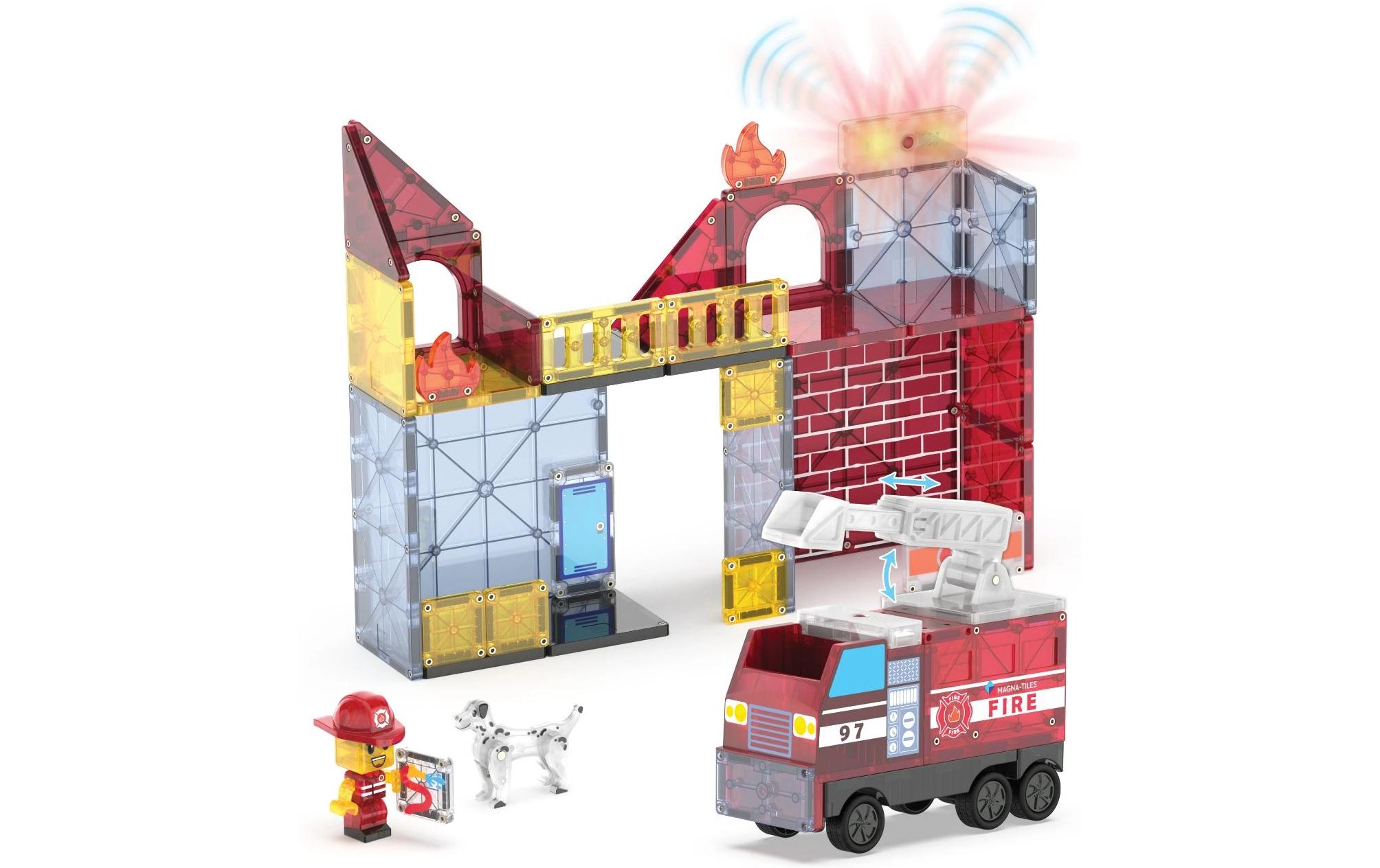 Fire Station 50 TeileBau-Set mit 50 magnetischen Teilen